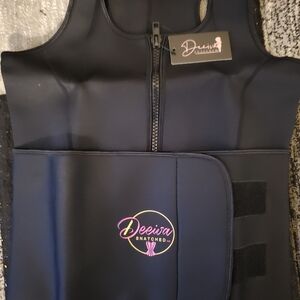 Deeiva Black Waist Trainer with Zipper